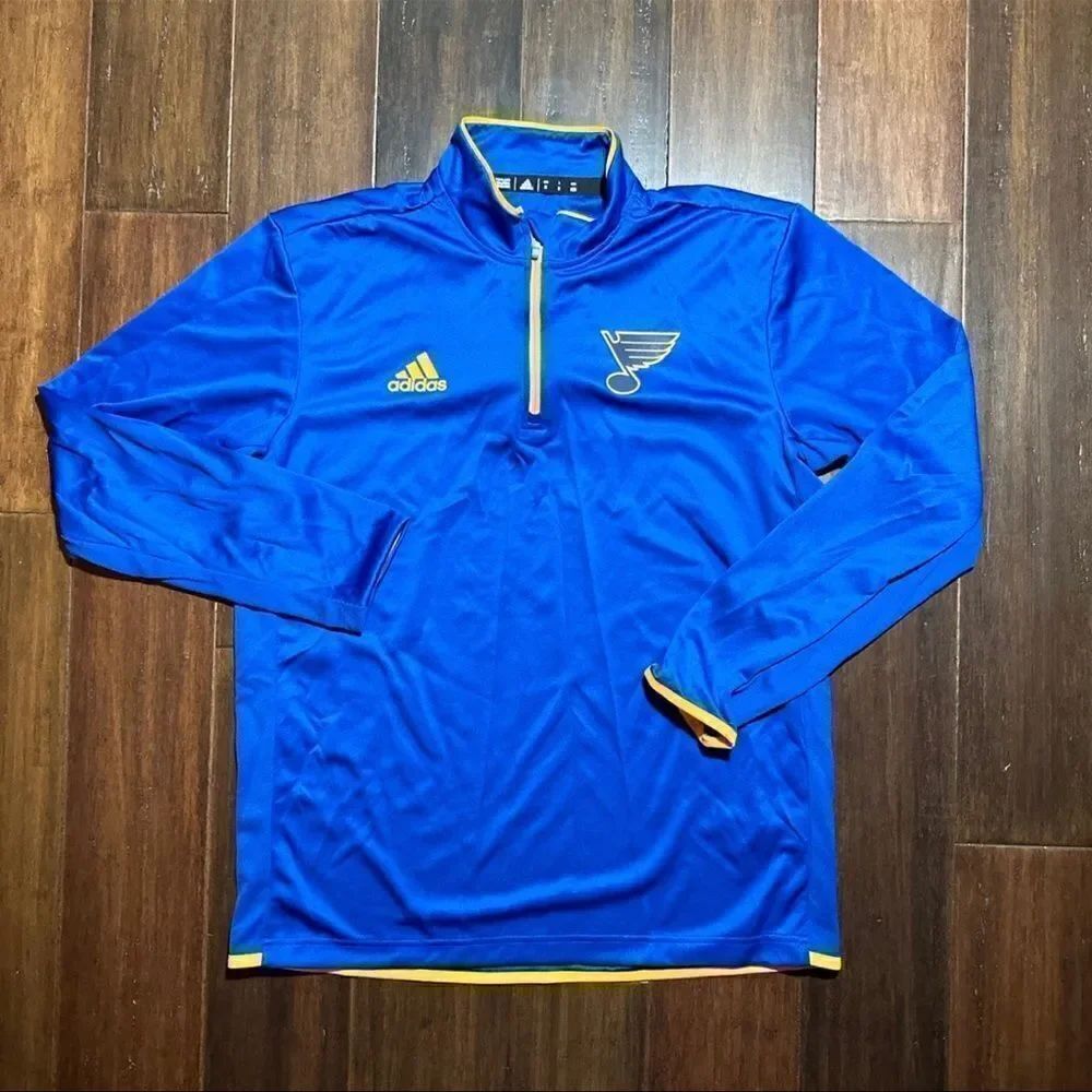 St Louis Blues 1/4 Zip Pullover Shirt